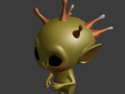 Cute Alien 3D Model 3D model
