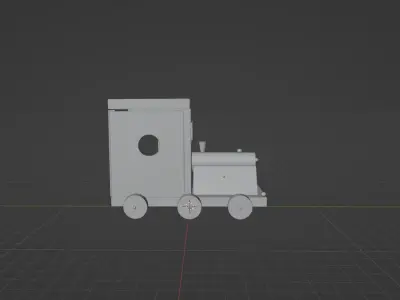 train toilet 3D model