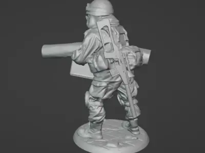 Soldier pig dog marauder holding stollen goods Free 3D print model