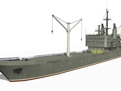 Old Ship Low-poly 3D model by sobul