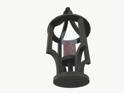 Candle Holder Low-poly 3D model 18