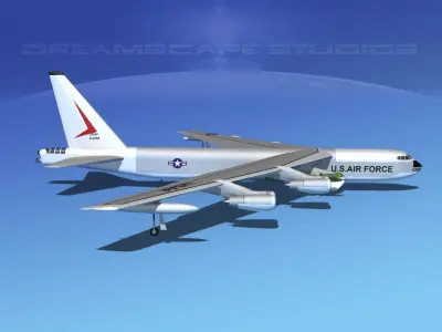 Boeing B-52D Stratofortress V05 3D model