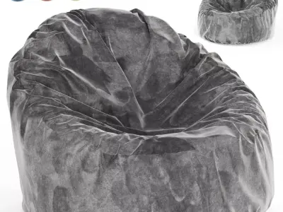 Bean Bag Chair By Living And Co 3D model
