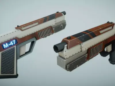 Sci Fi Gun Free low-poly 3D model