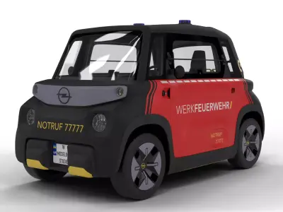 Opel Rock-e 2020  Fire  Service  3D model