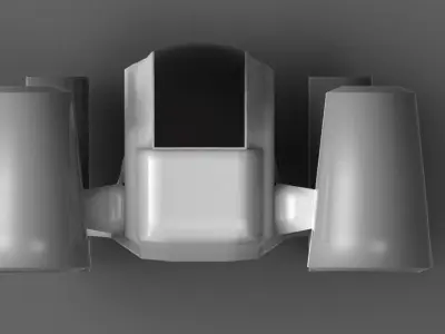 Defender space fighter 3D print model