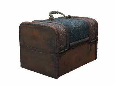 Antique Chest Low-poly 3D model