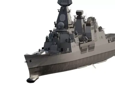 NUCLEAR POWERED CRUISER 3D model