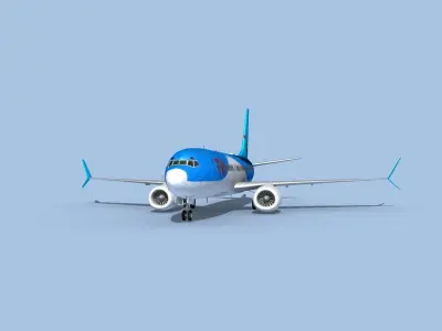Boeing 737-800 Max TUI fly Deutschland 3D model