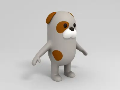 Cartoon Dog 3D model get