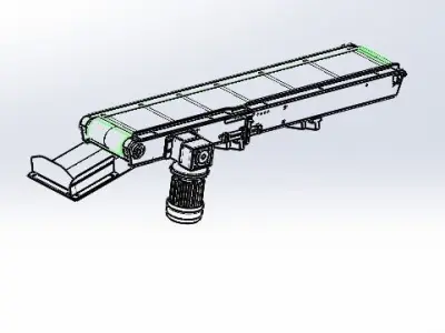 The chain conveyor lin 3D model
