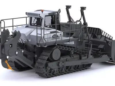 Liebherr Crawler Tractor PR 766 Litronic 3D model