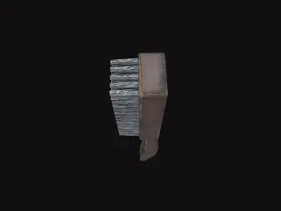 Medieval Wire Brush Low-poly 3D model
