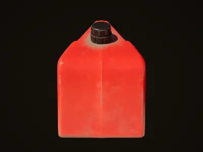 Plastic gas canister v1 Low-poly 3D model