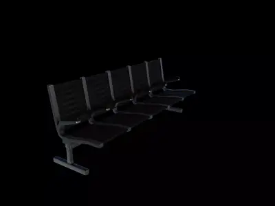 Waiting Room Chairs 04 3D model