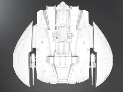 Cylon Raider Blood and Chrome Scale 3D print model