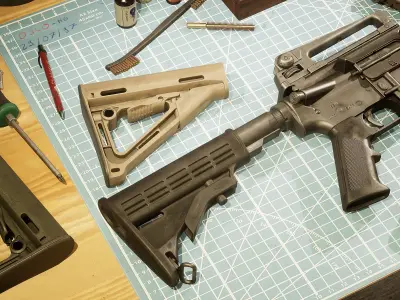 M4A1 - MK18 BLOCK II Low-poly 3D model