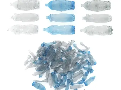 Trash Plastic Bottle 3D model purchase