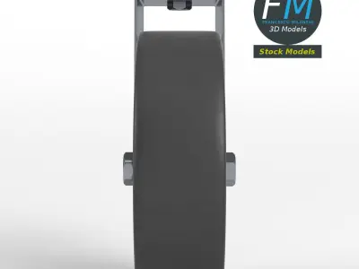 Trolley wheel 1 3D model