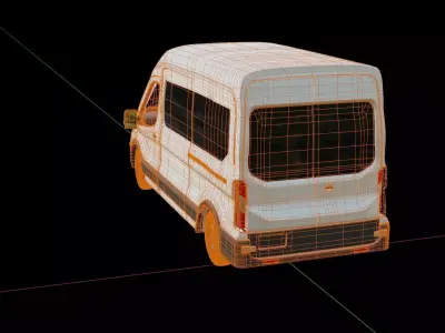 Ford Transit Passenger Van 3D model