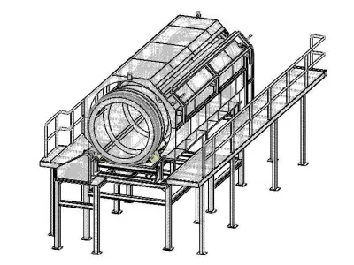 HEAVY DUTY TROMMEL SCREEN 3D model