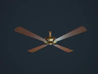 Ceiling Fan Low-poly 3D model