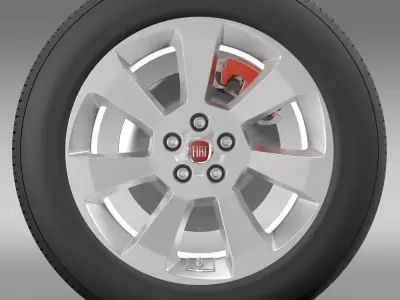 Fiat Doblo Cargo wheel 2015 3D model
