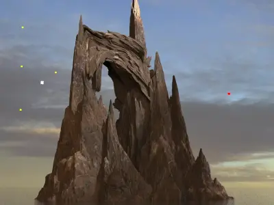 Mars Mountain Arch 3D model