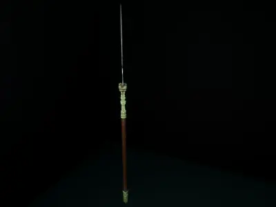 Fantasy Spear Low-poly 3D model purchase