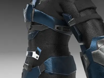 Cyborg armor Low-poly 3D model purchase