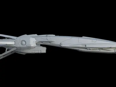 Sci Fi Space Frigate 3D model
