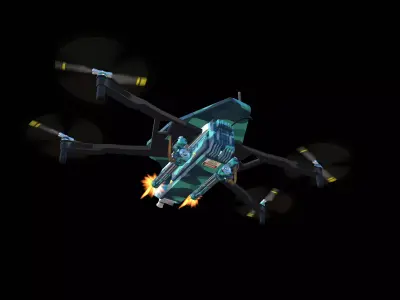 Military Drone 3D model purchase