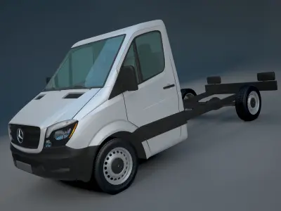Mercedes Benz Sprinter chassis base model 2014-2017 3D model
