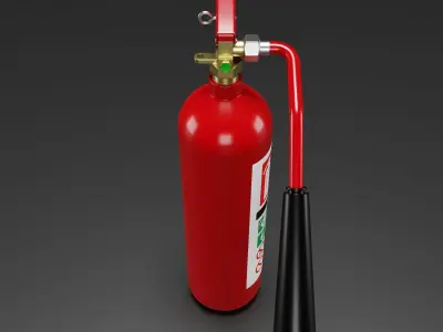 Fire Extinguisher 3D model 16