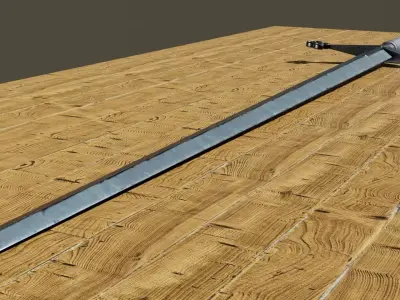 Claymore Sword Free low-poly 3D model purchase