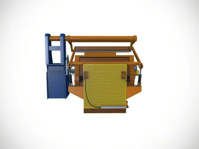 Re-Coiling machine 3D model