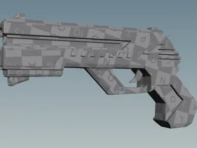 SCI-FI GUN 3D model buy