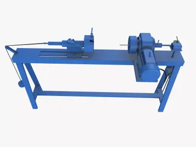 Small Winding Machine Low-poly 3D model