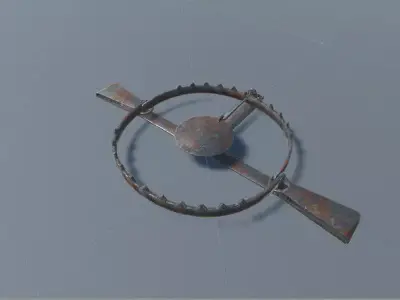Metal Trap Low-poly 3D model