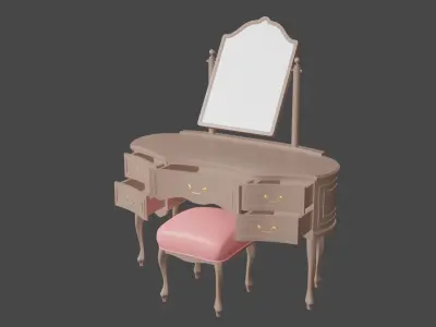 dresser 3D model Free 3D model 3D model