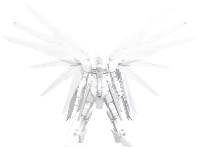 GUNDAM STRIKE FREEDOM FIGURE 3D model