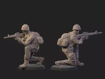 USA Vietnam Soldier 8 3D print model