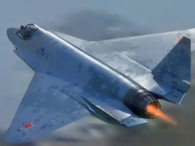 SU 75 Checkmate with cockpit-Rigged-High resolution textures Low-poly 3D model