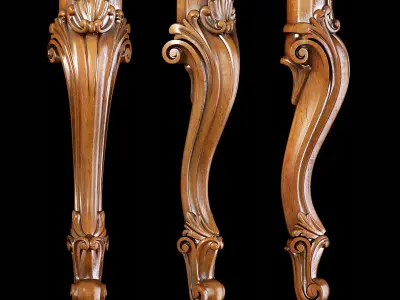 Classic leg 021 3D model