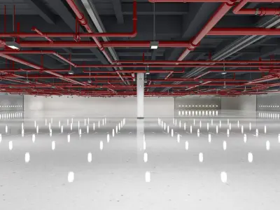 Exhibition Hall 16 interior 3D model