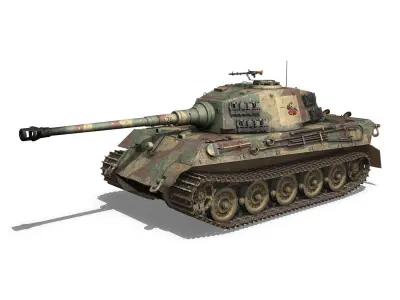 Panzerkampfwagen VI - Ausf B - Tiger II - 124 3D model