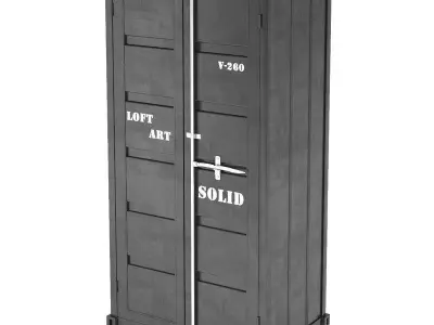 Sea Container Wardrobe 3D model