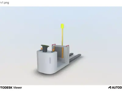 Rideon Tugger for warehouse and factories Low-poly 3D model