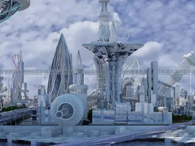 Future City 2018 V 2 3D model shop