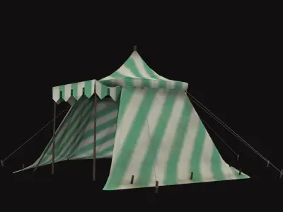 Medieval Tent V05 Low-poly 3D model